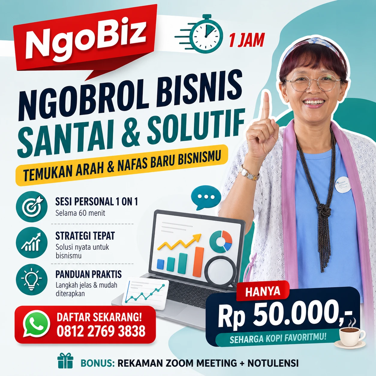 Konsultasi Bisnis UMKM Murah & Privat: Sesi 1-on-1 Cuma 50 Ribu!