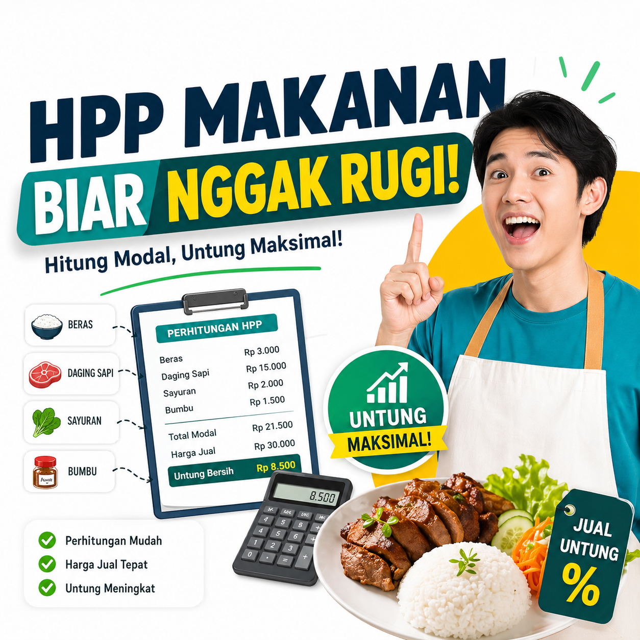 Cara Menghitung HPP Makanan yang Benar Agar Bisnis Kuliner Tidak Rugi