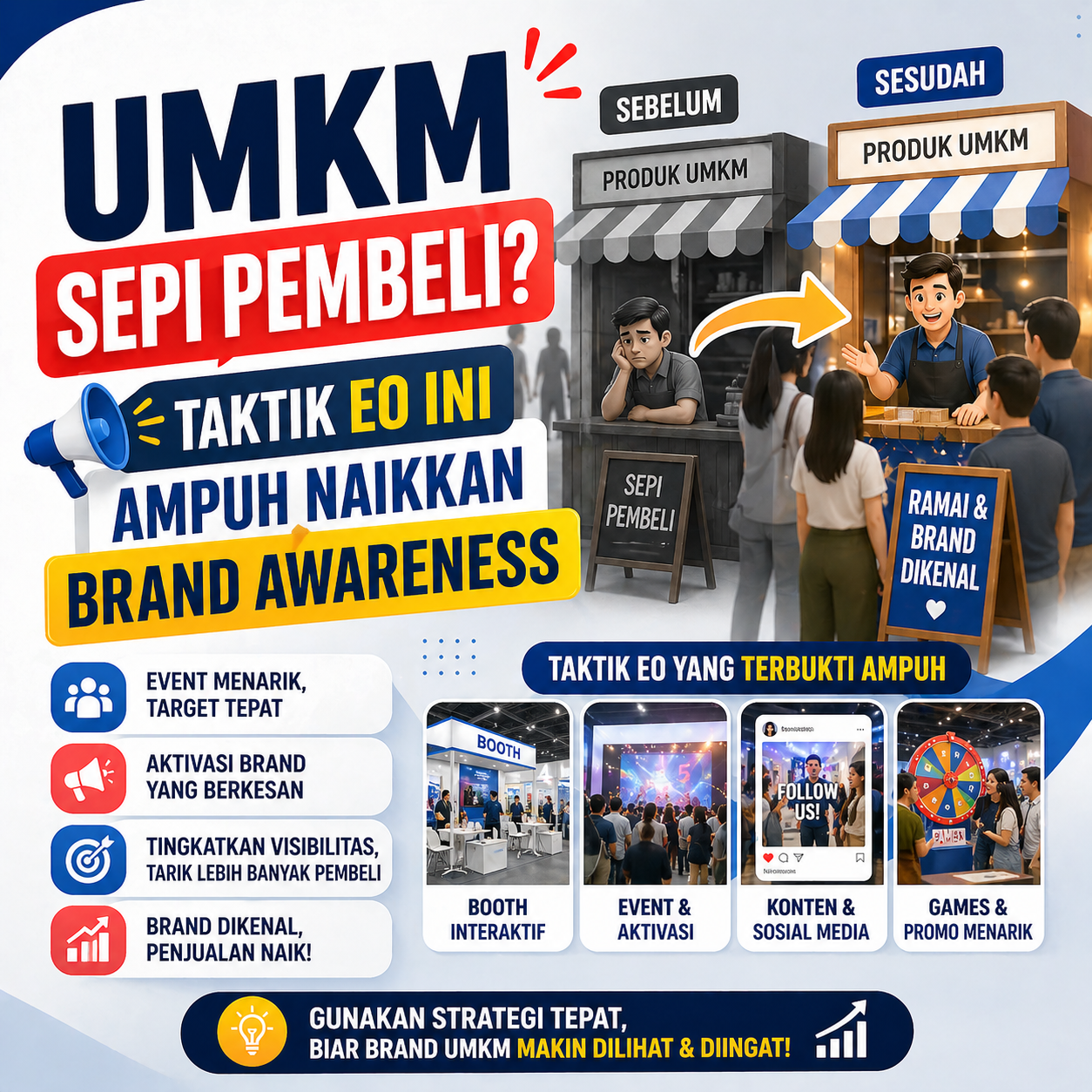 UMKM Sepi Pembeli? Taktik EO Ini Ampuh Naikkan Brand Awareness